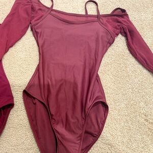 Burgundy Leotard Wear Moi (size XS)